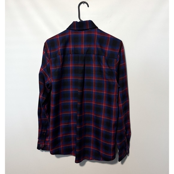 Dixxon Flannel Co Shirt Mens Small Blue Black Red Plaid Hometown Long Sleeve - Picture 7 of 9
